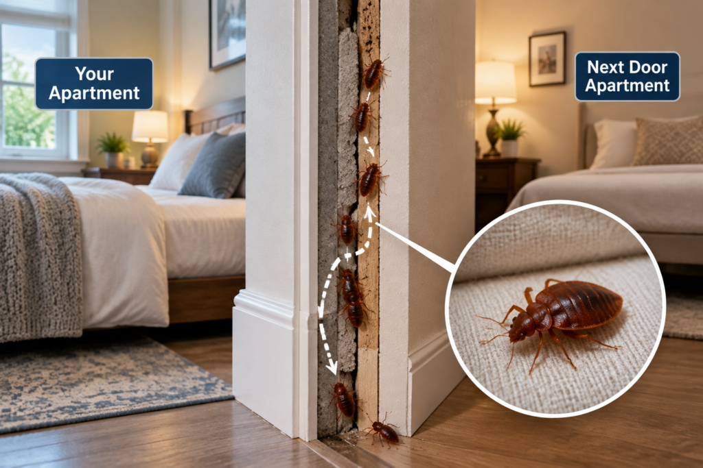 Bed Bugs Spread From the Apartment
