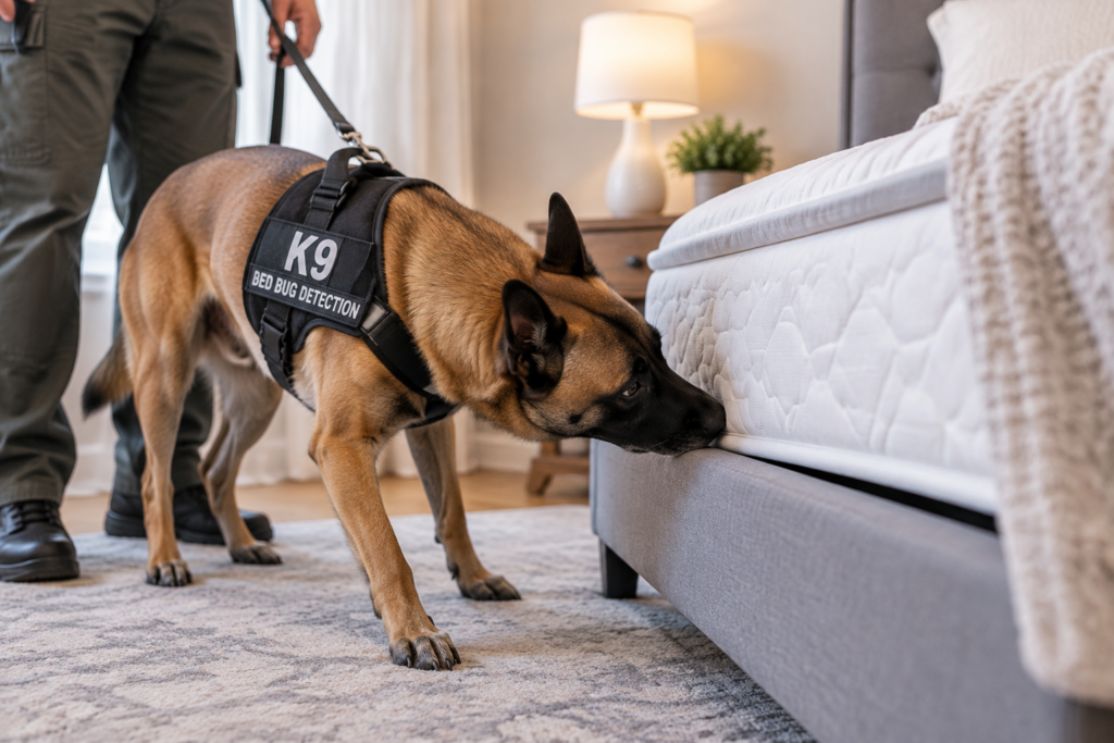 K9 Detection Helps Find Hidden Bed Bugs